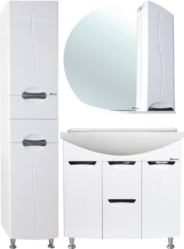 Мебель для ванной комнаты Bellezza Глория 85 с бельевой корзиной