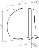 Мебель для ванной комнаты Bellezza Глория 85 с бельевой корзиной