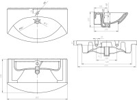 Мебель для ванной комнаты Bellezza Глория 85 с бельевой корзиной