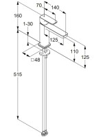 Смеситель для раковины Kludi Renon 42282N575 брашированный никель PVD Смеситель для раковины Kludi Renon 42282N575 брашированный никель PVD