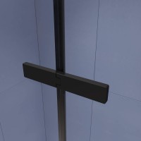 Душевой уголок RGW Stilvoll SV-040 100х80 профиль черный, стекло прозрачное