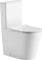 Унитаз-компакт напольный Abber Bequem AC1112T безободковый, с микролифтом, белый