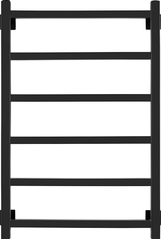 Полотенцесушитель водяной Secado Корато 1 85x55 см, матовый черный, лесенка