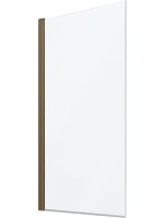 Шторка на ванну Kubele DE020 DE020P601-MAT-BR- 65х150 150х65, профиль бронза светлая, стекло матовое
