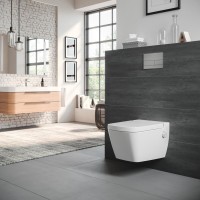Унитаз подвесной TECE One 9700200 безободковый с биде