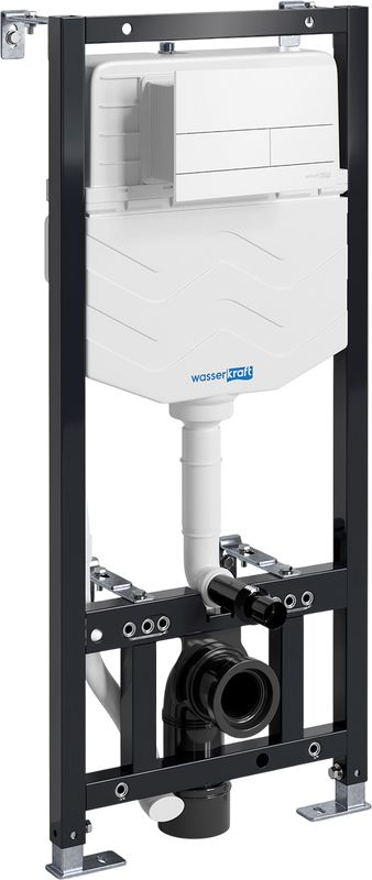 Система инсталляции для унитазов Wasserkraft Aller 10TLT.010.ME.WM04 с кнопкой смыва матовой белой