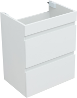 Тумба с раковиной Aquanet Нота new 50 подвесная, белая глнцевая