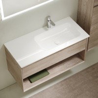 Тумба с раковиной Sancos Marmi 1.0 100 R дуб галифакс натуральный