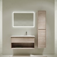 Тумба с раковиной Sancos Marmi 1.0 100 R дуб галифакс натуральный