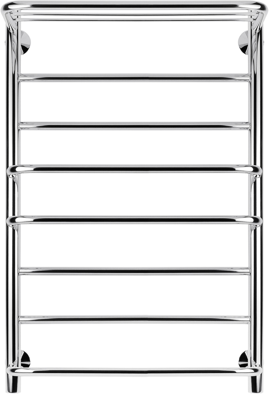 Полотенцесушитель электрический Secado Верона 2 85x55 см, подключение слева, глянцевый хром, лесенка, с полкой