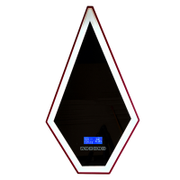 Зеркало Abber Stein AS6611R 45х80 см, с подсветкой, с bluetooth-плеером, красное