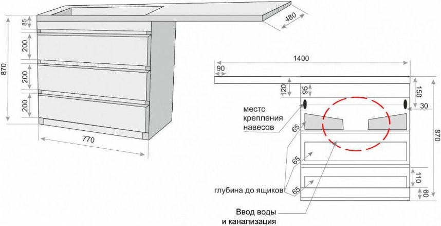 Мебель для ванной комнаты Style Line Даллас 140 R люкс, белая, зеркало DIWO Элиста