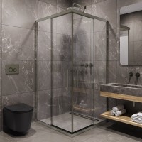 Душевой уголок Timo TKSS-90/13C-8 100x100 см, профиль никель, стекло прозрачное