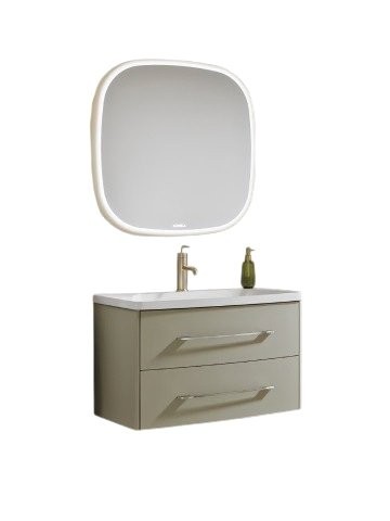 Мебель для ванной комнаты Aqwella 5 stars Neringa 80 подвесная, шалфей зеленый