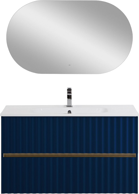 Мебель для ванной комнаты Art&Max Elegant 100 подвесная, сапфир