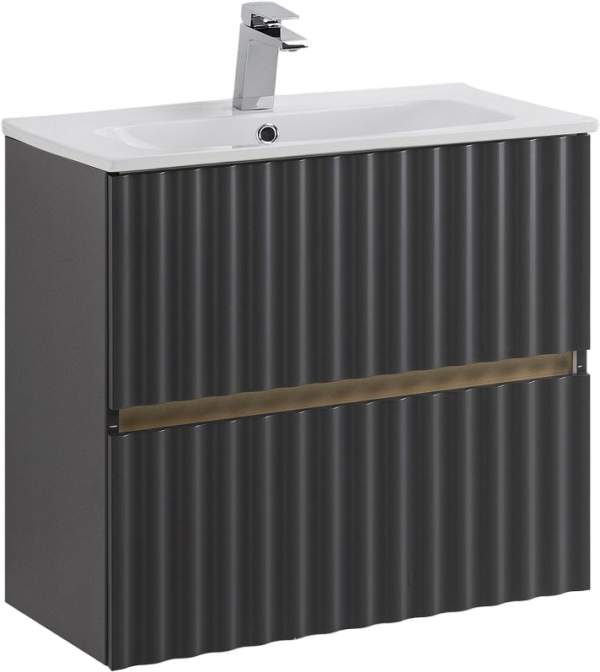 Тумба с раковиной Art&Max Elegant 60 подвесная, серая