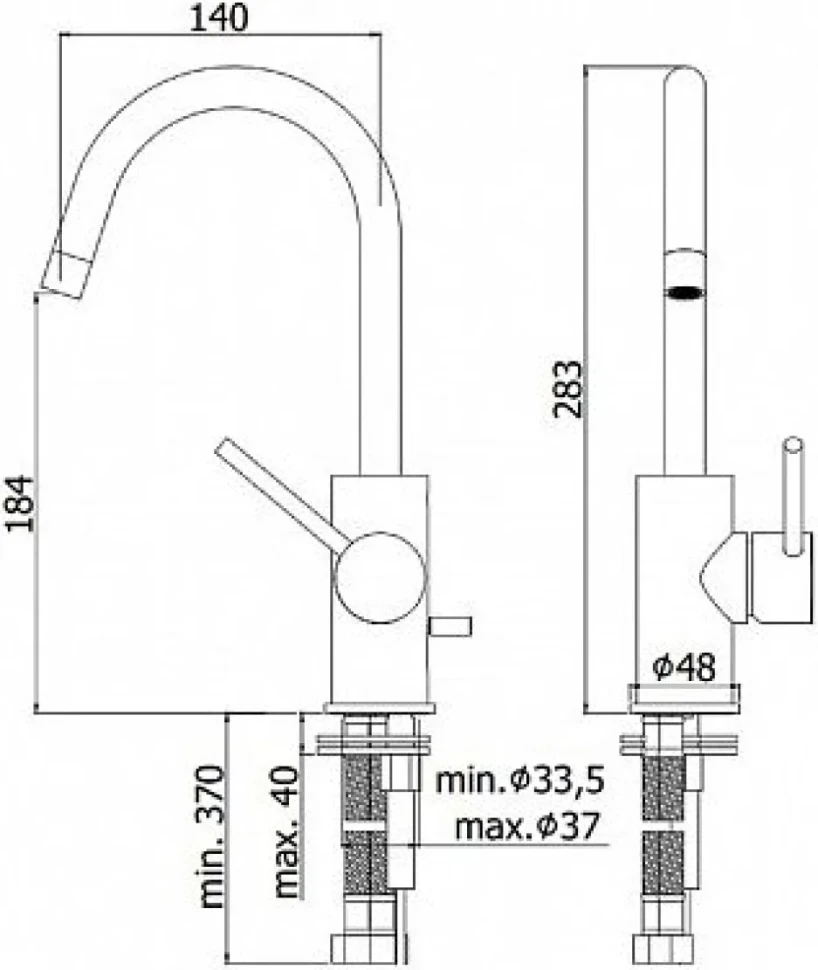 Смеситель для раковины Paffoni Light LIG078NO