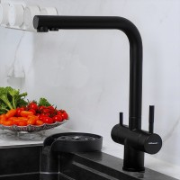 Смеситель для кухни Domaci Ливорно D8651BK черный Смеситель для кухни Domaci Ливорно D8651BK черный