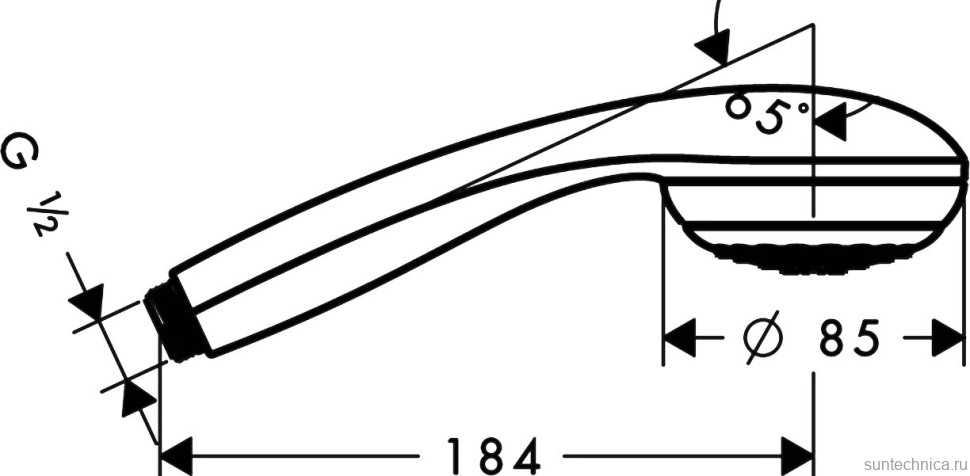 Душевая лейка Hansgrohe Crometta 85 1jet 28585000