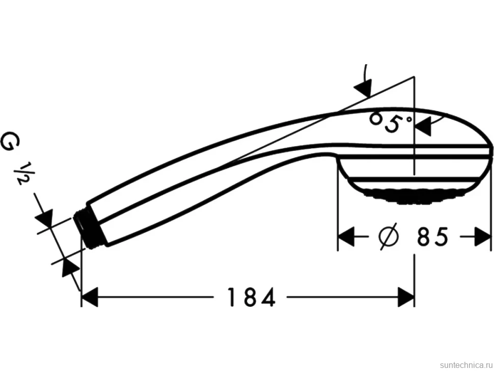 Душевая лейка Hansgrohe Crometta 85 1jet 28585000