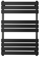 Полотенцесушитель электрический Secado Мормано 80х50 85x55 см, подключение справа, черный матовый, лесенка