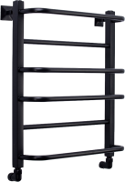 Полотенцесушитель водяной Comfysan Puro-K W-6 60х50 60x55 см, черный матовый, лесенка