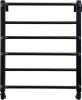 Полотенцесушитель водяной Comfysan Puro-K W-6 60х50 60x55 см, черный матовый, лесенка