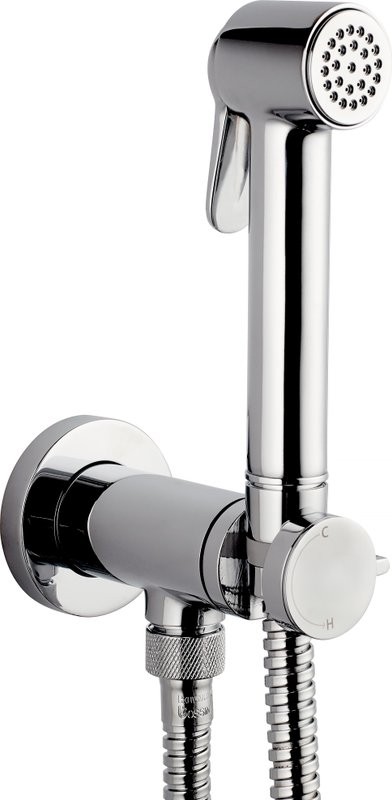 Гигиенический душ Bossini Paloma Brass Mixer Set E37005B.030 со смесителем, С ВНУТРЕННЕЙ ЧАСТЬЮ