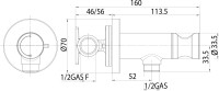 Гигиенический душ Bossini Paloma Brass Mixer Set E37005B.030 со смесителем, С ВНУТРЕННЕЙ ЧАСТЬЮ