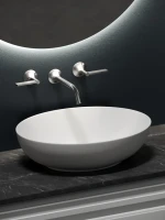 Тумба с раковиной Sancos Very 100 см, bianco, столешница черный мрамор, раковина CN6017MW