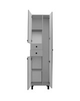 Шкаф-пенал для ванной Runo Эконом мебель 50 R серый Шкаф-пенал для ванной Runo Эконом мебель 50 R серый