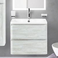 Тумба под раковину BelBagno Albano 60 подвесная, rovere vintage bianco