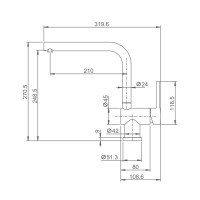 Смеситель для кухни Splenka S205.40, хром Смеситель для кухни Splenka S205.40, хром