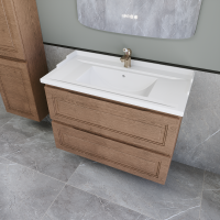 Тумба с раковиной Caprigo Wales 90 светлый орех