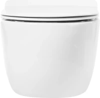 Унитаз подвесной Art&Max Bologna AM211CHR/AM211SC безободковый, с микролифтом, белый