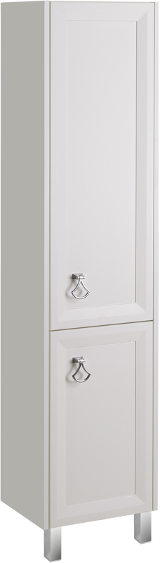 Шкаф пенал для ванной ASB-Woodline Риола 40 слоновая кость