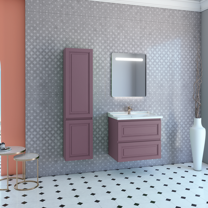 Тумба с раковиной Caprigo Wales Смальти 70 лиловая