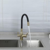 Смеситель для кухни Frap H69 F4396-3 золотой сатин