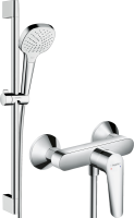 Смеситель для душа Hansgrohe Logis E 71602000 + Душевой гарнитур Hansgrohe Croma Select E Vario 26582400