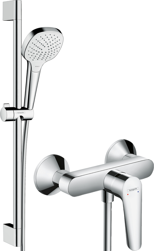 Смеситель для душа Hansgrohe Logis E 71602000 + Душевой гарнитур Hansgrohe Croma Select E Vario 26582400