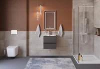 Тумба под раковину без столешницы BelBagno Kraft 39 50 подвесная, матовая темно-серая