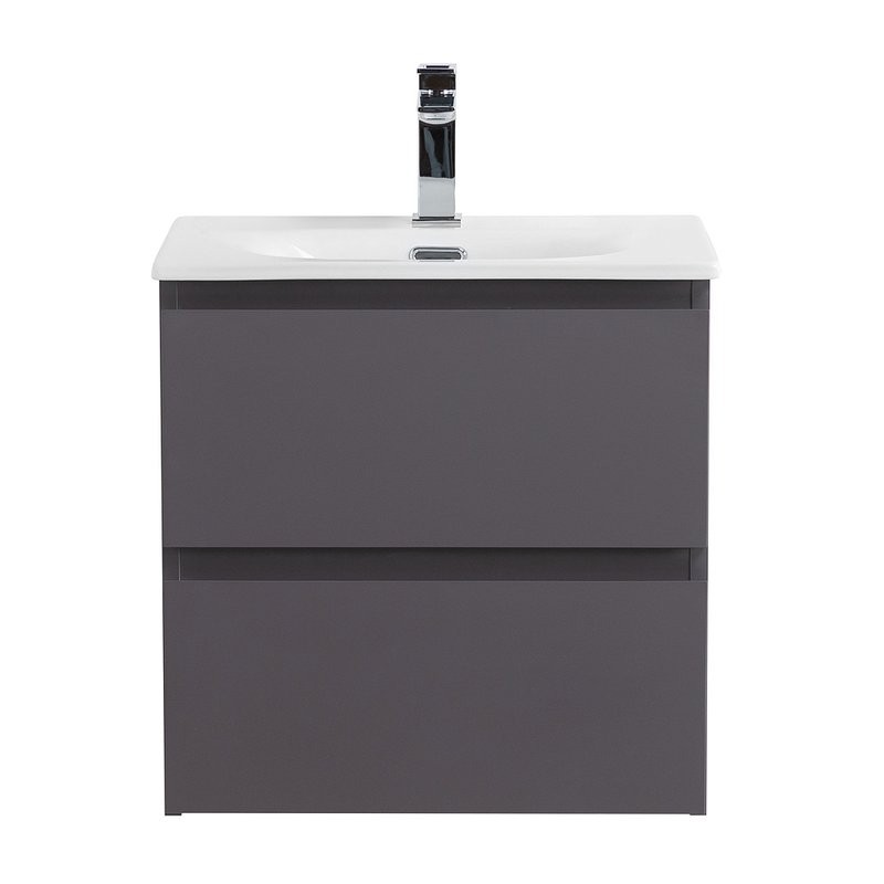 Тумба под раковину без столешницы BelBagno Kraft 39 50 подвесная, матовая темно-серая