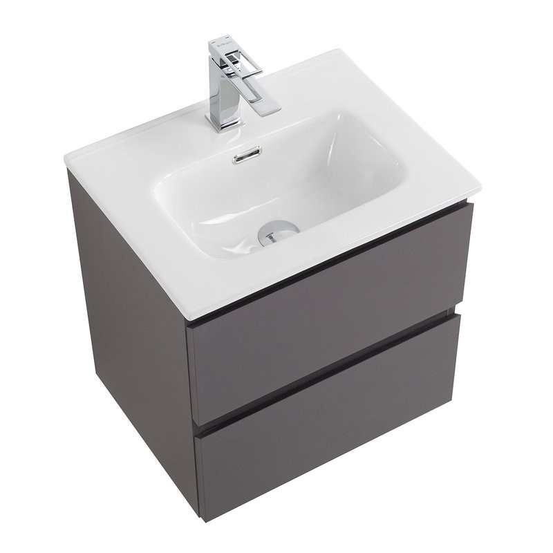 Тумба под раковину без столешницы BelBagno Kraft 39 50 подвесная, матовая темно-серая