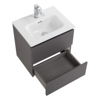 Тумба под раковину без столешницы BelBagno Kraft 39 50 подвесная, матовая темно-серая