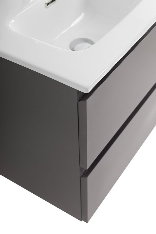 Тумба под раковину без столешницы BelBagno Kraft 39 50 подвесная, матовая темно-серая