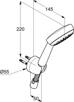 Душевой гарнитур Kludi Logo 1S 6801005-00