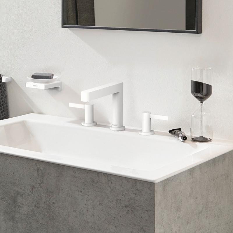 Смеситель для раковины Hansgrohe Finoris 110 76033700 матовый белый