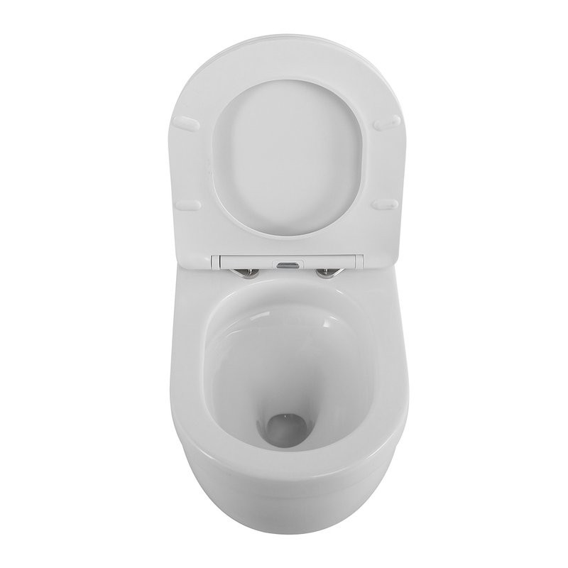 Унитаз подвесной BelBagno Senso-Tor BB017CH-TOR/SC безободковый, с микролифтом, смыв торнадо, белый глянцевый