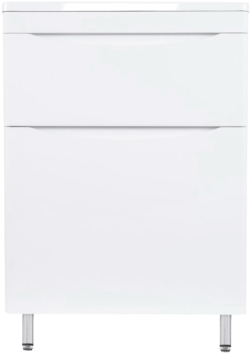 Тумба под раковину Style Line Бергамо Мини 60 Люкс Plus напольная, антискрейтч белая