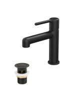 Смеситель для раковины IDDIS AIGBL00i01K с донным клапаном, черный